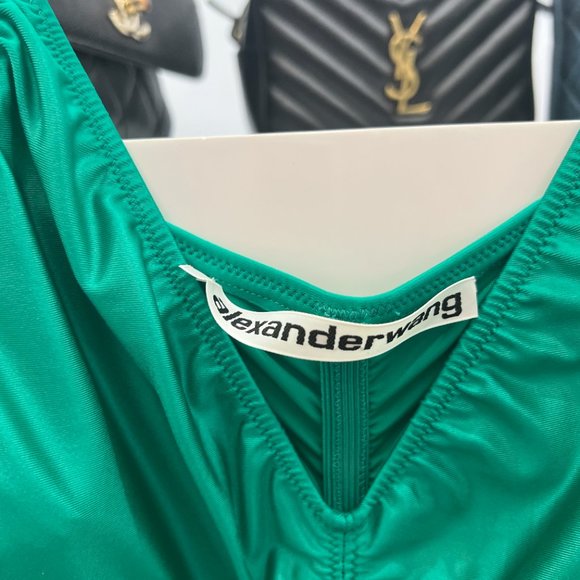 Alexander Wang Ruched Spandex Jersey Slip Dress US4 - Picture 3 of 3